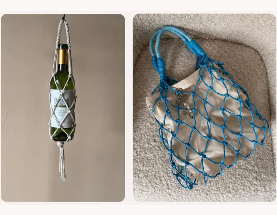Macramé project by Sarah Brown